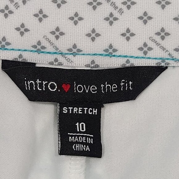 Intro ❤️ Love The Fit  18" Skort Skirt Blue Geometric Size 10 - Picture 4 of 9